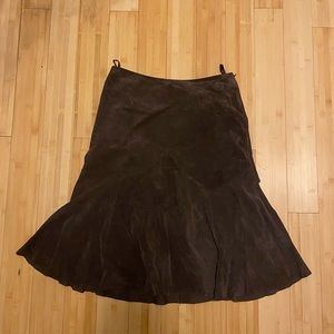 Pretty Brown calf length skirt